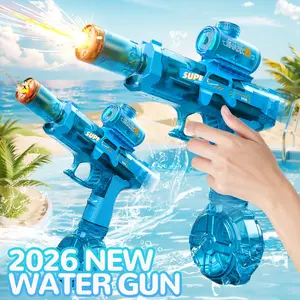 Pulse Automatic Battle Water Gun, Flame Sensor Light Design, Adult Outdoor Beach Toy, Electric Toys, Water Gun for Kids & Adults