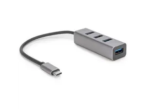 Rocstor Premium Portable 4 Port Aluminum Hub - USB-C to 4x USB-A Hub - USB 3.0 Hub Y10A228-A1