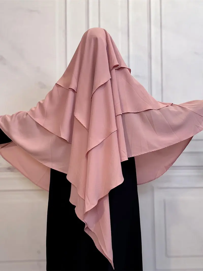 Chiffon hijab styles on abaya