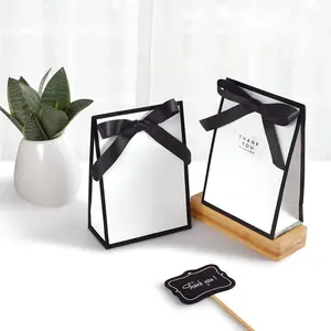 10-Piece Minimalist Hepburn Bow Gift Box Set, Wedding Favor Packaging Bags, Mini Scarf Jewelry Boxes, Perfect for Birthdays & Parties, Elegant Packaging