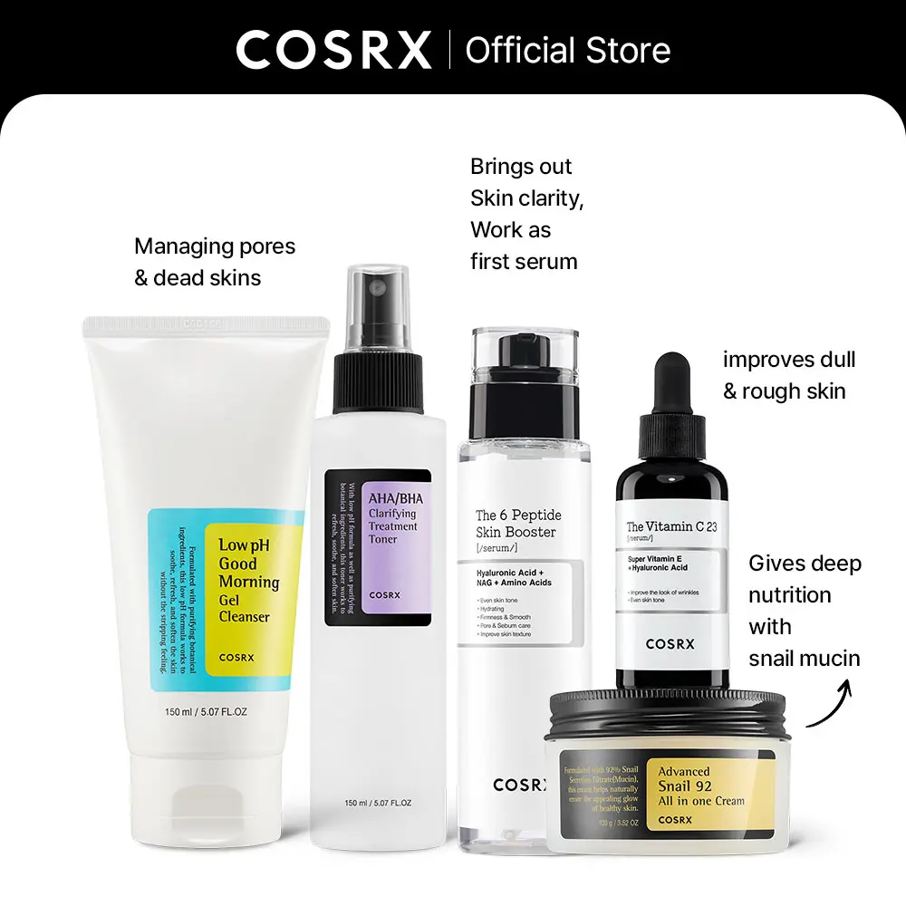 COSRX Official] The COSRX Complete Korean Skincare Sets | SIMPLE