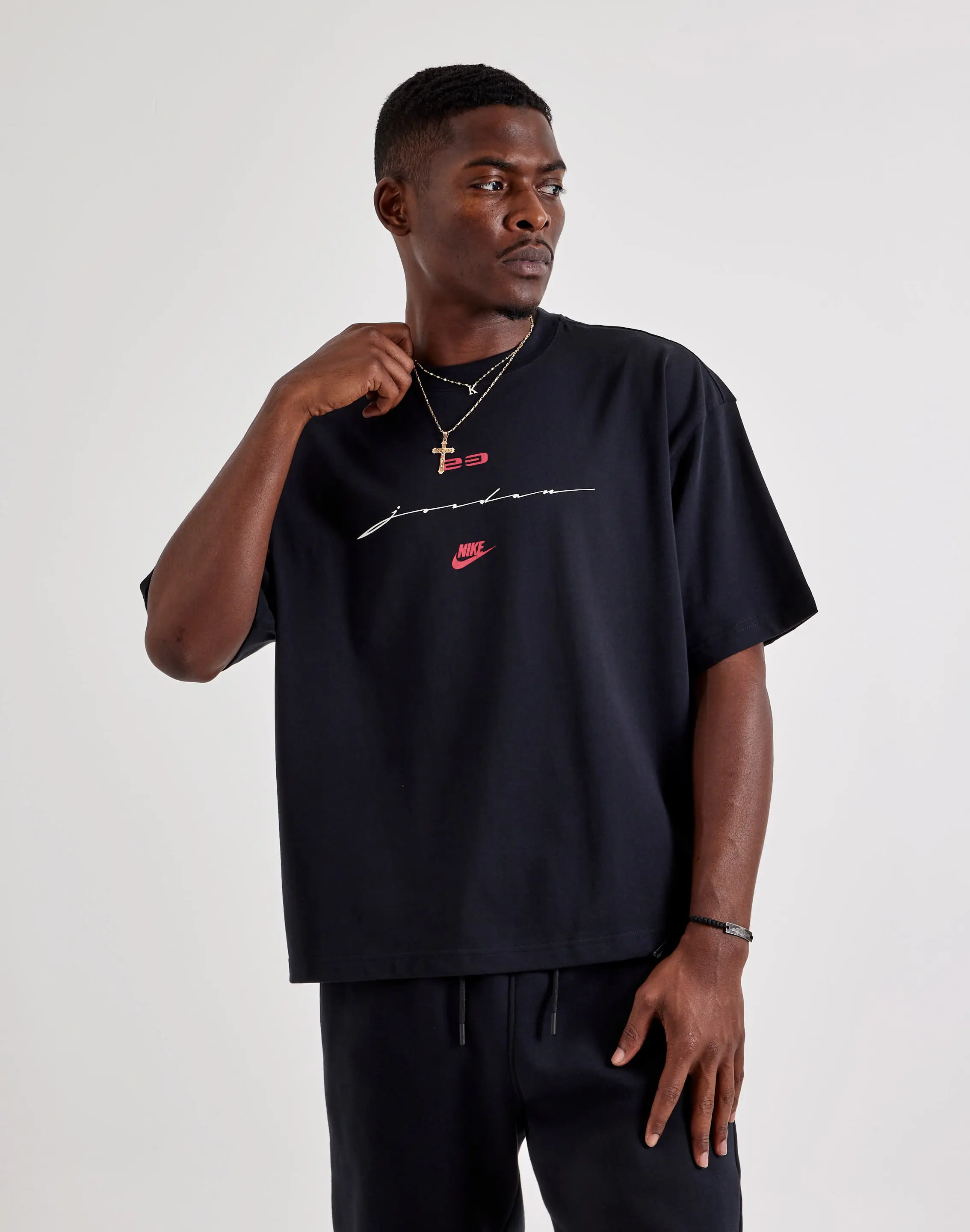 Mens Jordan Script Boxy Short Sleeve Tee