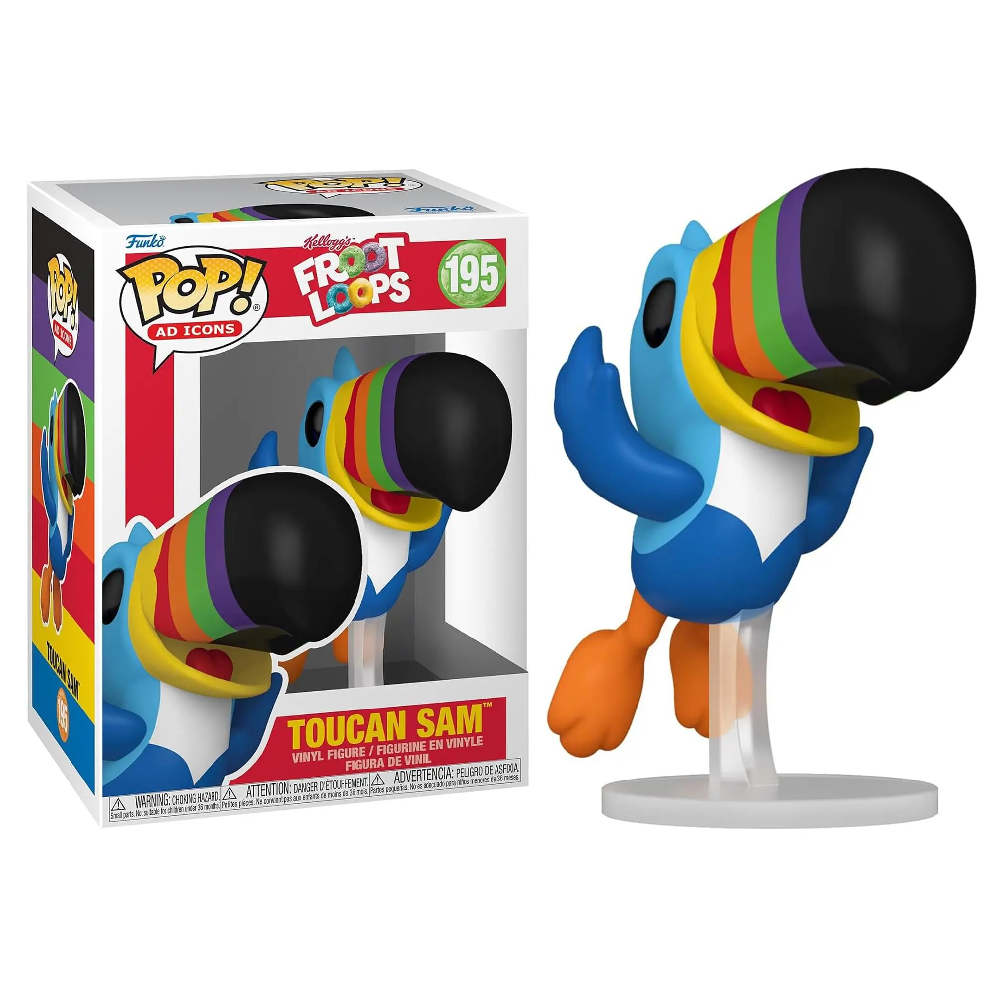 Kelloggs Fruit Loops Funko POP Ad Icons | Toucan Sam Flying