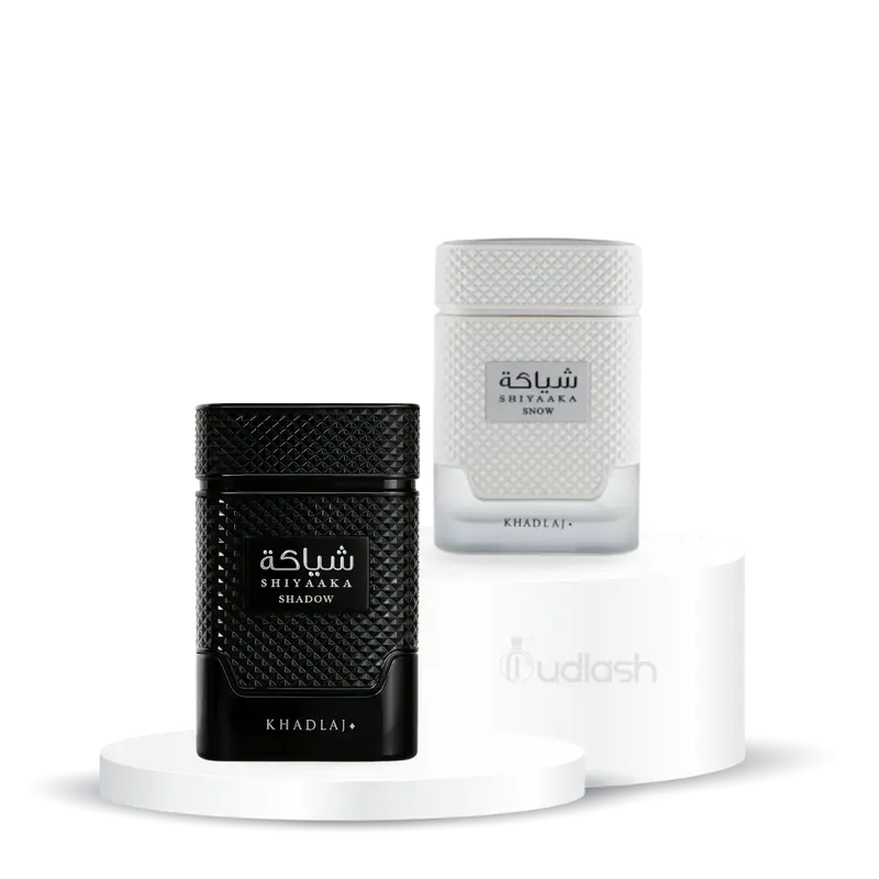 Khadlaj Bundle | Shiyaaka Snow + Shiyakaaka Shadow | Men's Fragrance | Eau De Parfum | 100 ML | Citrus - Pink Pepper & Amber Notes