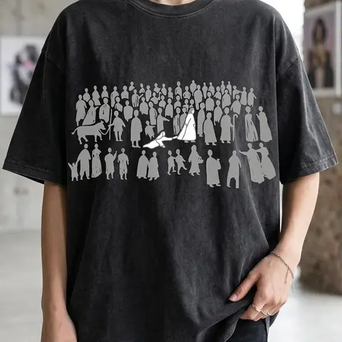 Women's Christian Printed Short-Sleeve Fitted T-Shirt - "By His Wounds We Are Healed" Graphic, Unisex Streetwear Clothing Casual Top
