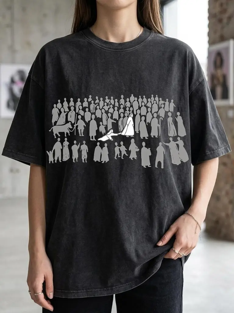 Women's Christian Printed Short-Sleeve Round-Neck 100% Cotton Fitted T-Shirt - "By His Wounds We Are Healed" Graphic, Unisex Streetwear Clothing Casual Top, Shortsleeve Sweatshirt Classic
