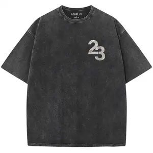Psalm 23 Christian Washed T-Shirt – Vintage Bible Verse Graphic Tee, Oversized Faith Shirt with Back Print for Men & Women