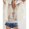 Women’s V Neck Poncho Tops Batwing Sleeve Solid Color Loose Fit T-Shirts Blouses