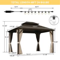 10' × 12' with 24 Lights