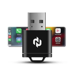 Ultra Mini Wireless Carplay Adapter, Plug-And-Play, Convert Wired Carplay or Android Auto to Wireless, Easy Installation, No Hassle Setup, Plug Play Dongle