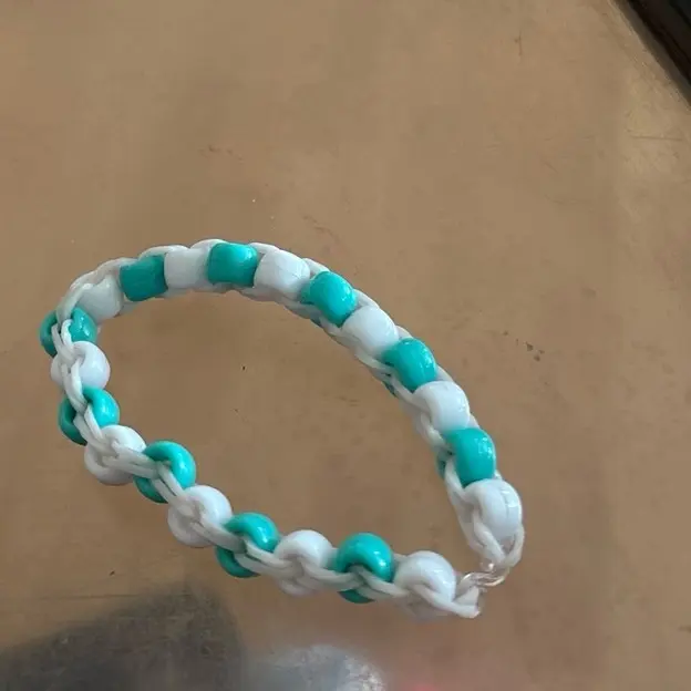 Ocean Aesthetic Loom-Beaded Bracelet