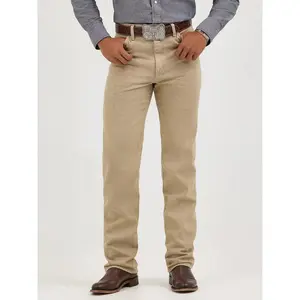 Wrangler Mens Cowboy Cut Slim Fit Jean - Prewashed Tan