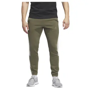 adidas Mens Essentials Striped Drawstring Joggers Training Casual Drawstring - Green