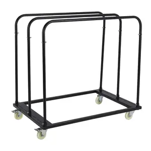 GARVEE Heavy-Duty Versatile GARVEE Carts: Steel Panel Dolly for 1500 LBS and Folding Table Trolley for 1800 LBS with 5" Swivel Casters, Ideal for Home, Garage, Warehouse, and Event Setup.
