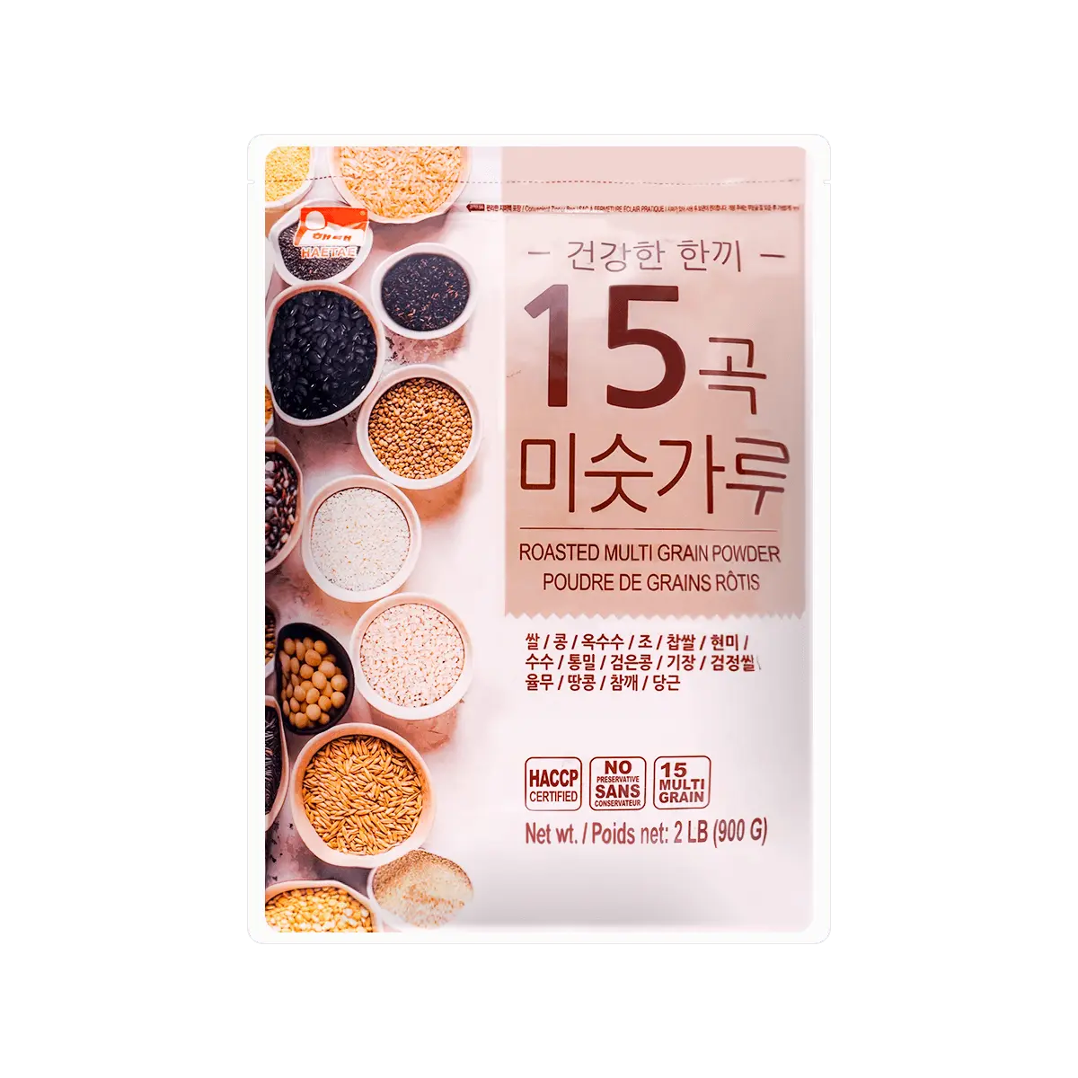 HAETAE Korean Mixed Grain Powder - Original Flavor 900g | Healthy Breakfast Meal Replacement
