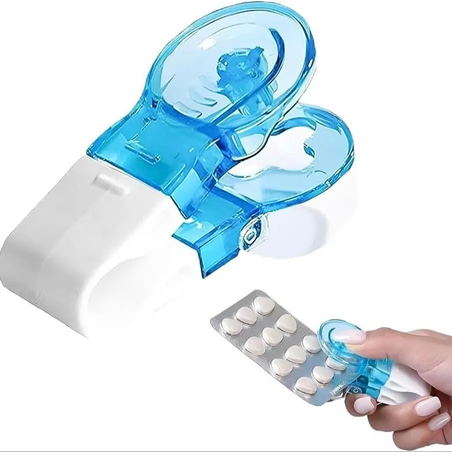 Portable Pill Extractor Tool, Home Use Small Device, Capsule Packaging Opener, Dispenser, Aid for Seniors, Elderly & Disabled, Bubble Wrap Opening Helper, Healthcare