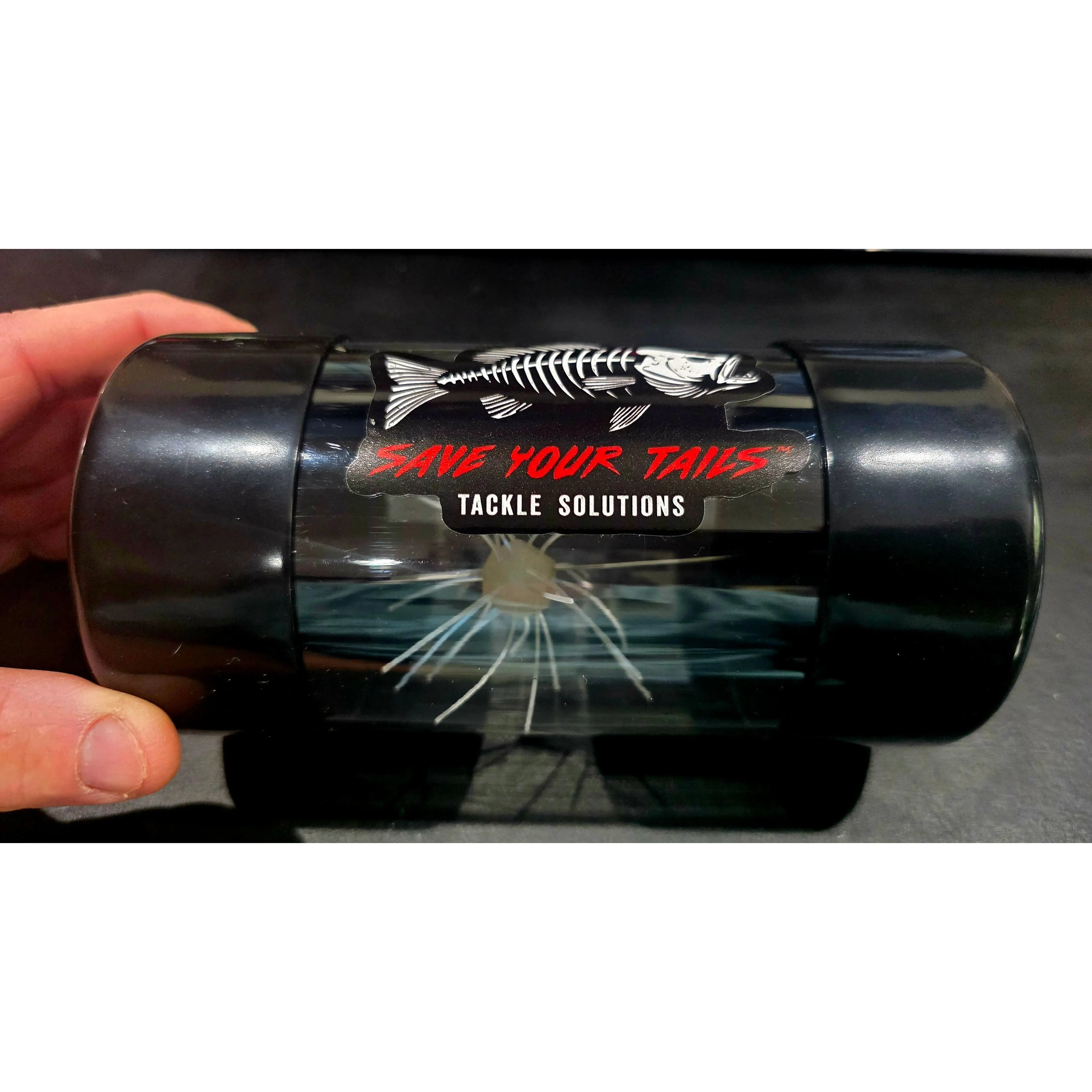 2 Pack Fuzzy Bait Tackle Tube 3x6 Black 10mm to 23+mm baits.