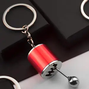 Gearbox Keychain, Six Speed Manual Transmission Stick Shift Keyring, Auto Part Creative Fidget Toy, Car Shifter Keyfob Automotive Key Chain Ring, Car Decoration Accessories