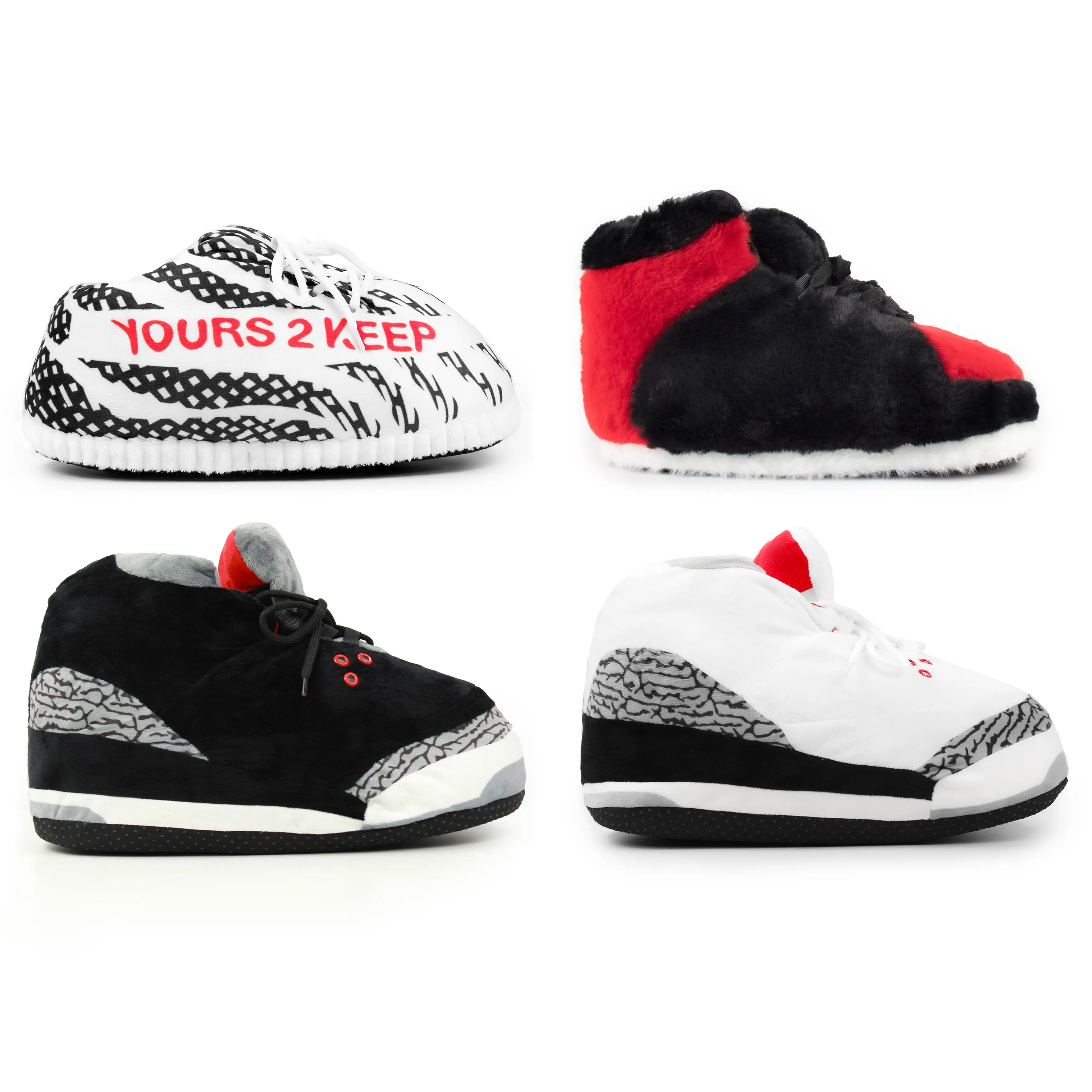 Yours 2 Keep Sneaker Slippers for Men and Women, One Size Fits Most flexible party