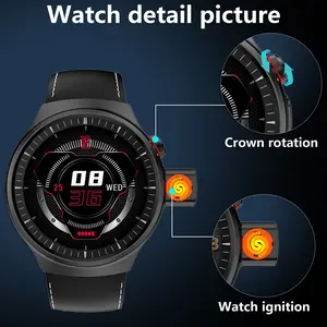 2026 AI Smart Watch with Built-in Cigarette Lighter - Multifunctional Waterproof NFC Fitness Tracker - Gadget Gifts for Outdoor EDC Gear