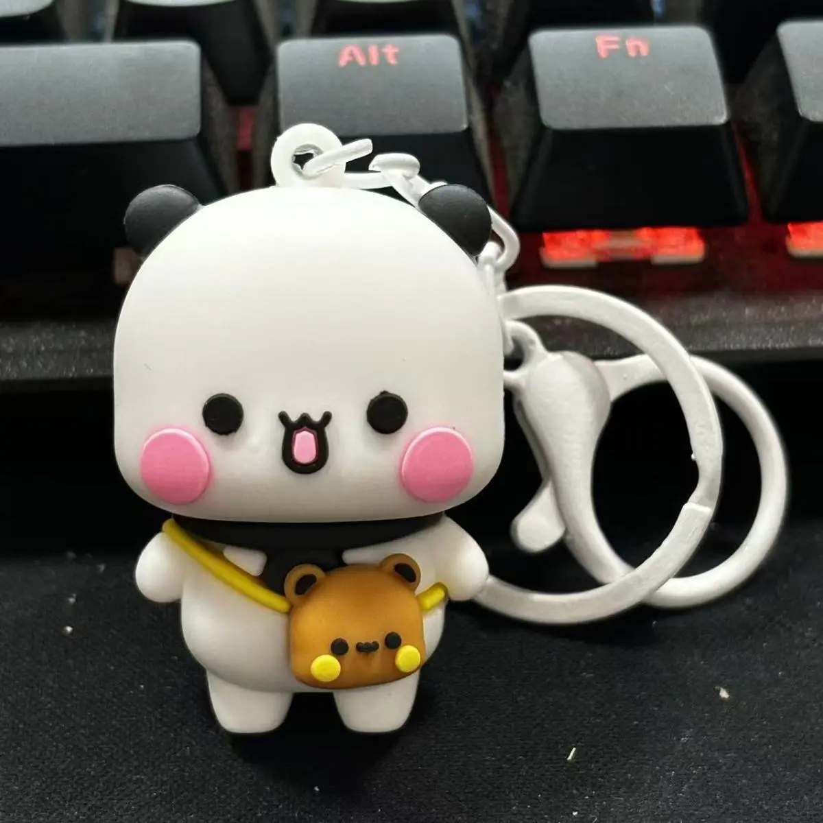 Cute keychain cloth [white]