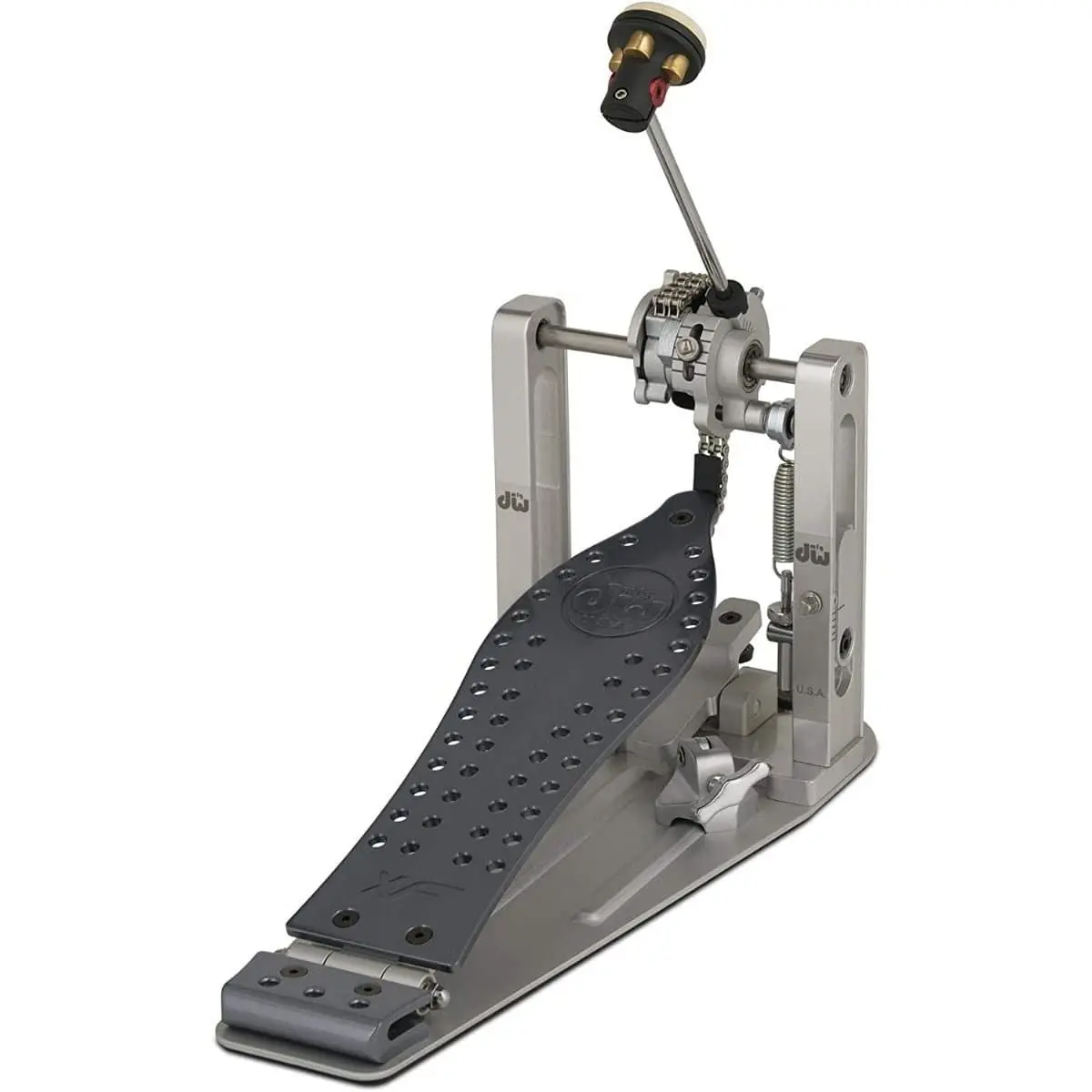 DW DWCPMCDXF MFG Series Chain Drive Single Bass Drum Pedal w/Extended Footboard