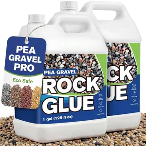 Rock Glue for Landscaping, Pea Gravel Glue, Pebble Binder 2 Gallon,  Rock Lock Stone Adhesive for Outside Garden Beds, Driveway Edges, Between Pavers,  Dry Eco Safe for  Pets