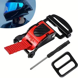 Quick Release Helmet Buckle Kit for Motorcycle - Sturdy Replacement Accessory for Safe and Reliable Wearing