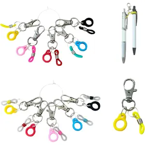 10 count Pen Clips, Pen Holders, Badge Reel Accessories, Pen Holder for Lanyard, Clip on Pens for Badge Reel, Retractable Pen Holder for , Pen Converter (Pen not Included)