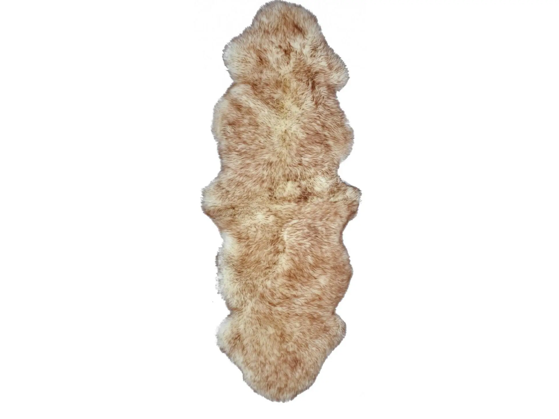 HomeRoots 294269 Sheepskin Wool Rug, New Zealand Double Sheepskin, 2x2x6 in Gradient Chocolate