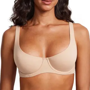 Women's Underwire Balconette Bra No Padded