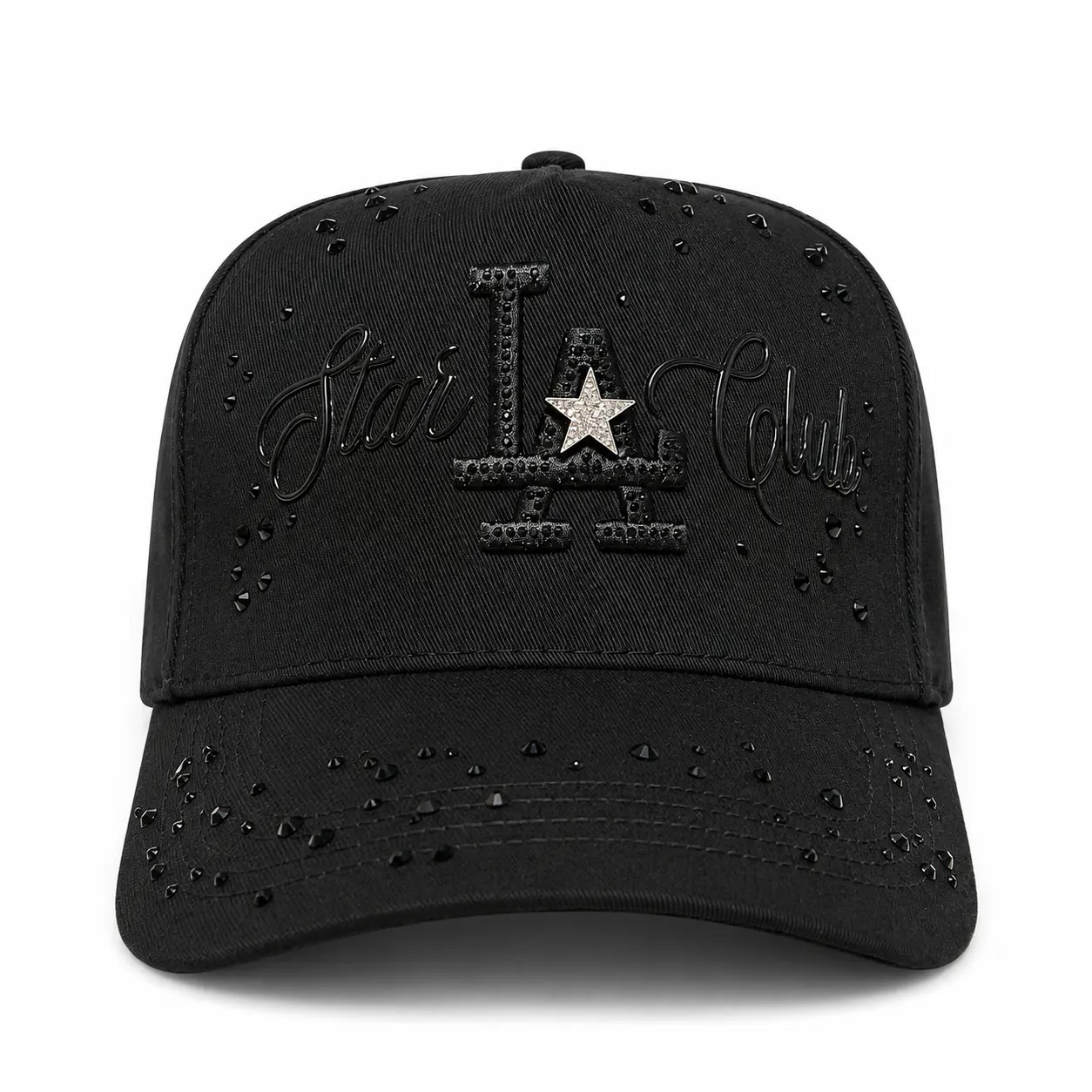 Star Hats Club "Shine Like a Star" - Black Snapback - Premium Streetwear Baseball Cap for Men & Women, Adjustable