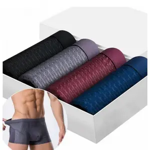 Breathable mesh ice mesh underwear men's boxer briefs fashionable men's underpants Menswear Lingerie