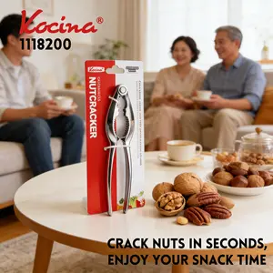 Sturdy Nut Opener for Walnuts Almonds & Pecans Ergonomic Lever Design Compact Size 6.7 x 2.8 x 0.8 inches Lightweight 0.15 lbs Practical Kitchen Tool