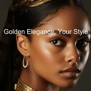 Elegant Teardrop Hoop Earrings for Women 30mm Hypoallergenic Lightweight Earrings