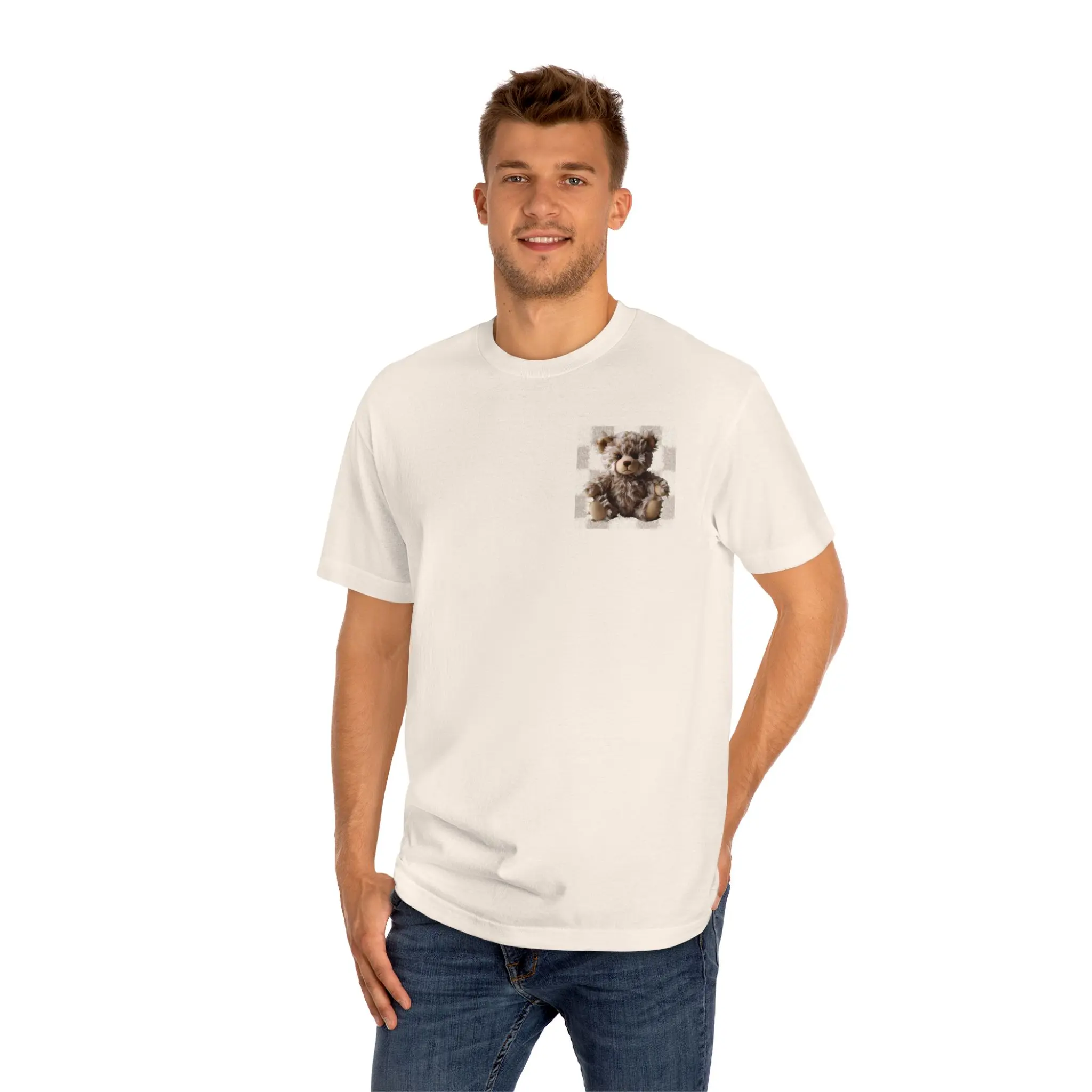 Cute Teddy Bear Graphic Tee, Soft Unisex T-Shirt for Kids and Adults, Perfect for Gifts, Birthdays, Everyday Wear, Cozy Style