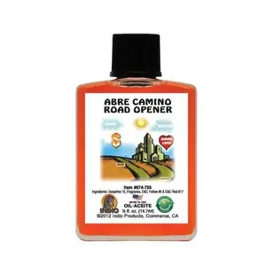 Indio Road Opener  Fragrance Oil 1/2 oz (Aceite Abre Camino) to attract clients and make your business successful, bring fortune