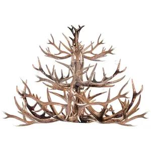 Redesign with Prima Decor Transfers® - Antler Chandelier - total sheet size 24"x35", cut into 2 sheets  rub-ons