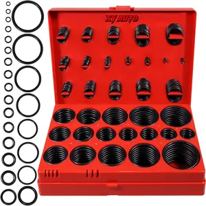 419 PCS Metric O-Ring Assortment Kit, 32 Sizes Buna-N 70A Rubber Sealing Rings, Oil & Heat Resistant Universal Gasket Set for Auto, Faucet, Plumbing, Pressure Washer, Air and Gas System Repair