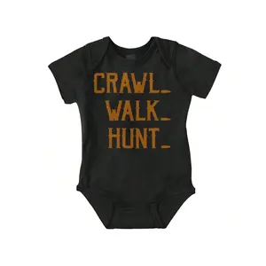 Crawl Walk Hunt Hunting Life Baby Romper Boys Or Girls
