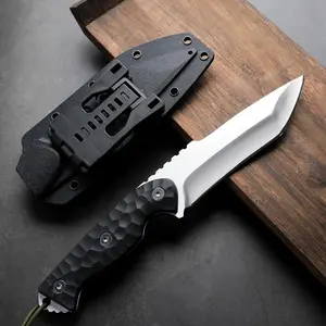 EDC Outdoor Gear, Tool Knife, Outdoor Tool Knife, Kitchen Knife, Black Handle for Men, Camping & Festive Gift