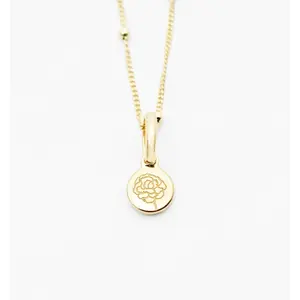 Carnation Flower Necklace - January
