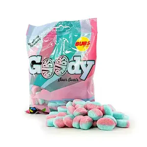 Bubs Swedish Candy - Blueberry Raspberry Sour Ovals, Pack of 90g bag - Vegan Sweet Snack Bonbon