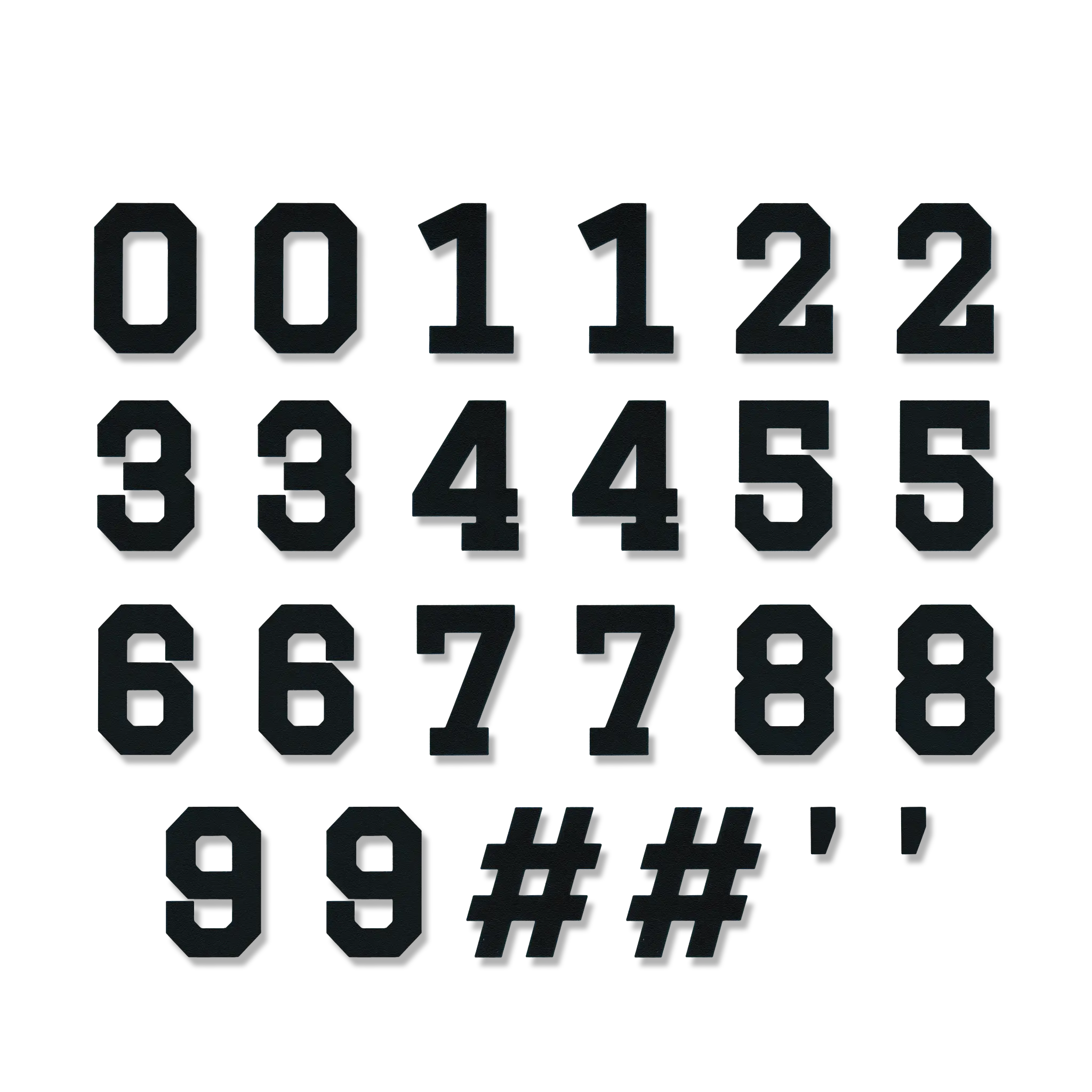 Varsity Font - Numbers Pack