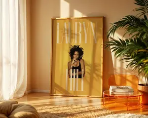 Lauryn Hill Poster | Neo Soul Wall Art | Iconic Hip-Hop R&B Print | 90s Black Music Decor – Digital Download