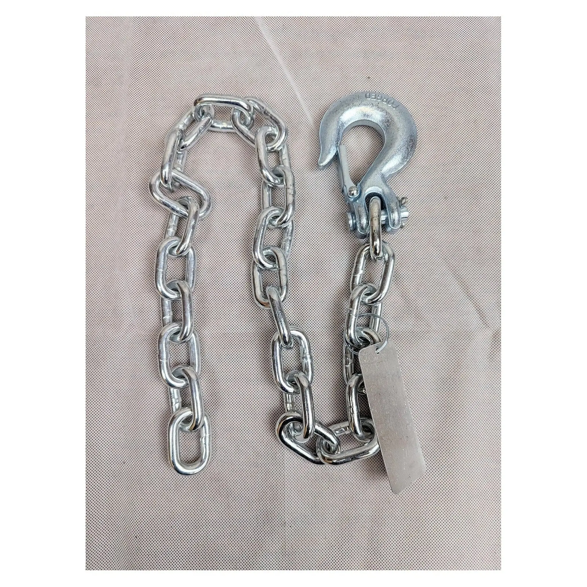 Trailer Safety Chain with Clevis Hook - 5/16" X 34" 11700# Break Strength