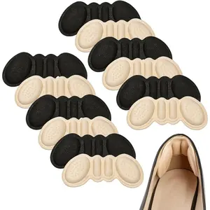 Heel Pads for Shoes,Heel Pads for Shoes Women High Comfort,Cushions Heel Grips for Womens,6 Pairs Shoe Inserts for Women Too Big (Black Skin Tone)