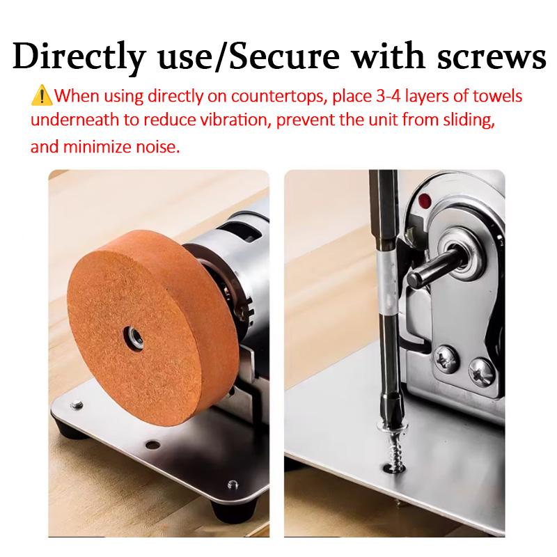 100w Mini Bench Grinder, Electric Benchtop Sander, Electric Multi-Purpose Grinding Machine, Polishing Grinding Machine Small Grinder for Woodworking Knife Making(6.3 * 3.9 * 3.9in)