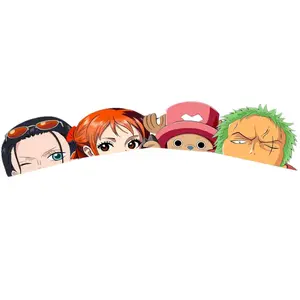 Anime Peeking Sticker, Manga Vinyl Sticker, Robin, Nami, Chopper and Zoro Sticker for Laptop Car Notebook Decor
