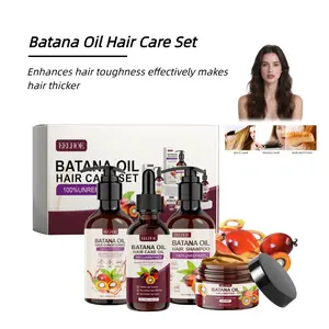 Batana Oil Hair Care Set,strengthen hair, reduce breakage and hair loss, and restore damaged strands for a healthy, radiant look,keeps hair smooth,shiny Organic, hairoil for hair growth, promotes scalp nourish woman haircare regrowth